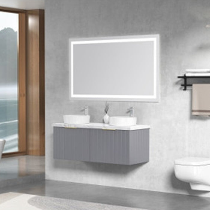 600-1200*460*420mm Roma RC580 Grey Linear Bathroom Cabinet Wall Hung Vanity