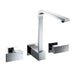 Avia Chrome Square 1/4 Turn Spa/Sink Wall Set