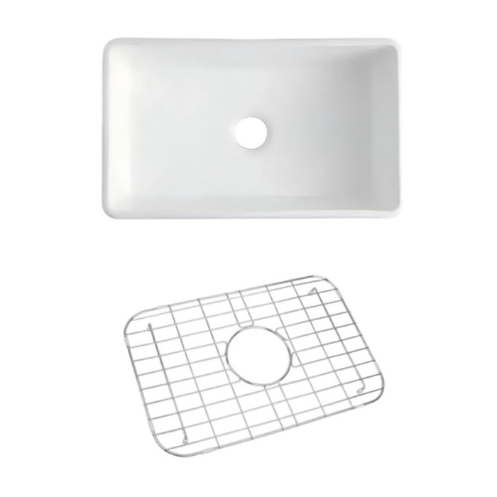 616*465*256mm Otti Hampshire Butler White Ceramic Kitchen Sink