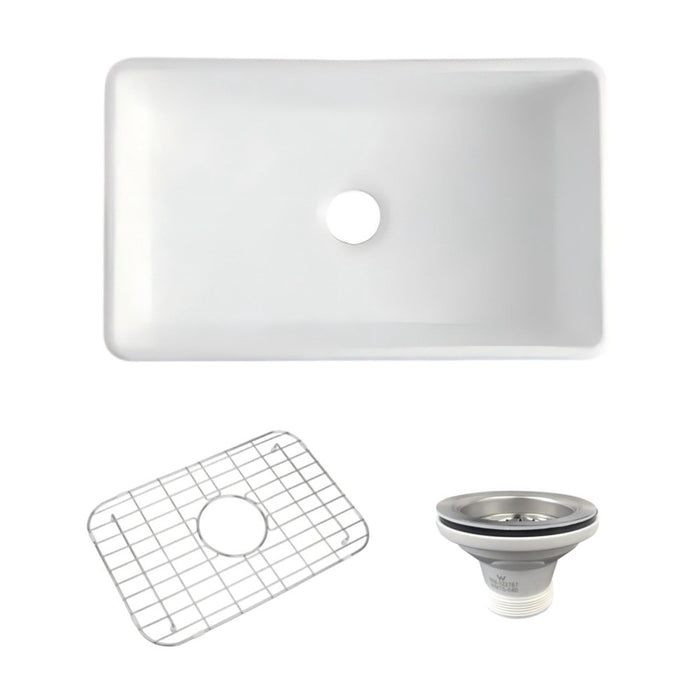 616*465*256mm Otti Hampshire Butler White Ceramic Kitchen Sink