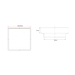 100*100*21mm Aquaperla Brushed Bronze Ezy Flow Guard Floor Waste Insert