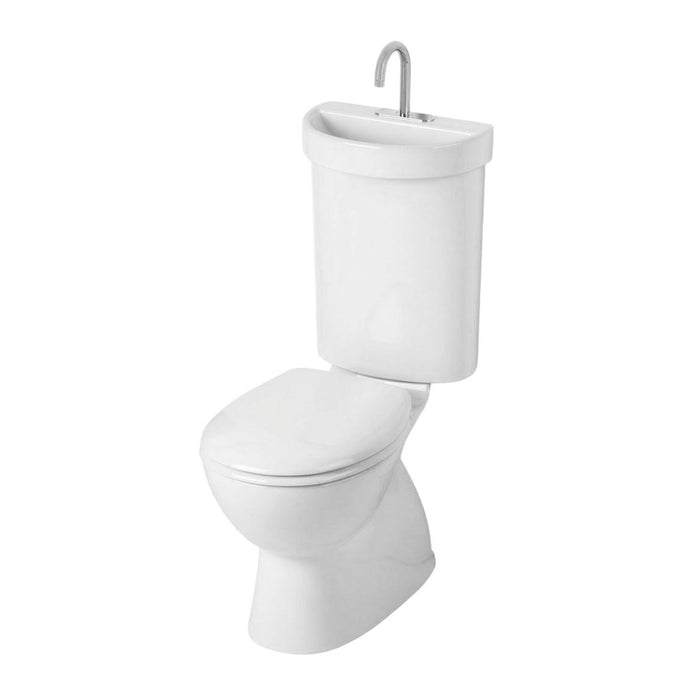 660*383*935mm Caroma Profile 5 Deluxe Close Coupled Toilet Suite With Integrated Hand Basin & Tap