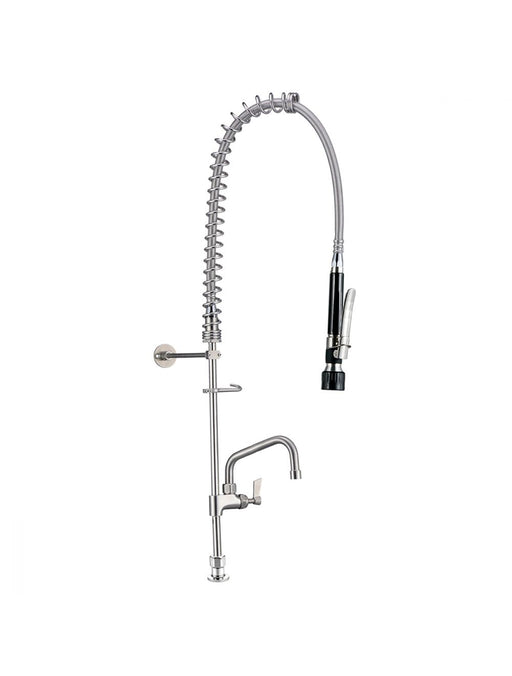 Stainless Steel Hob Mount Pre Rinse Unit With Pot Filler - No Stops - HD reno
