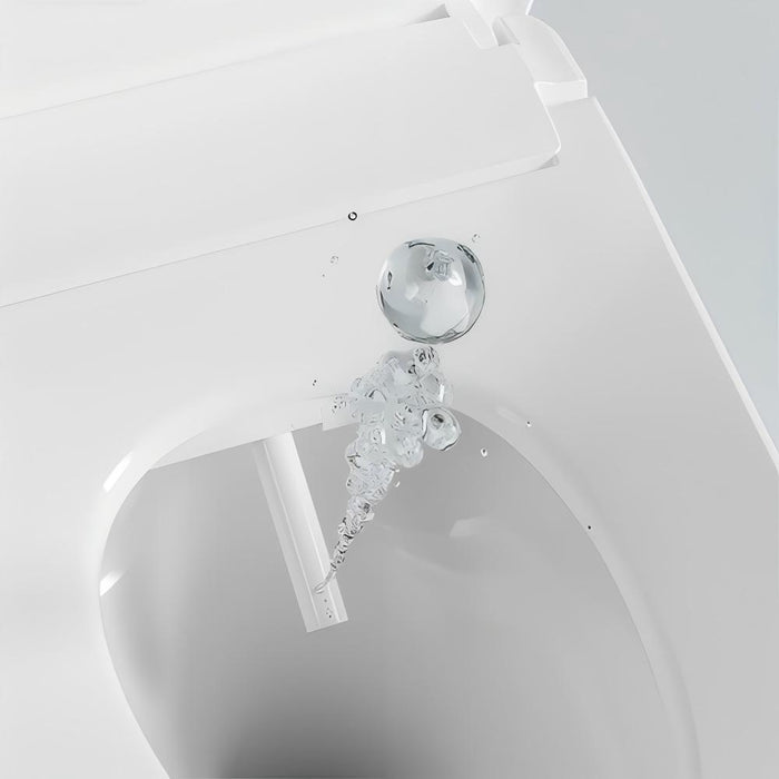 655*375*870mm Lafeme Thea Standard/Luxury Vega Rimless Tornado Back To Wall Smart Toilet Suite With Extra Height