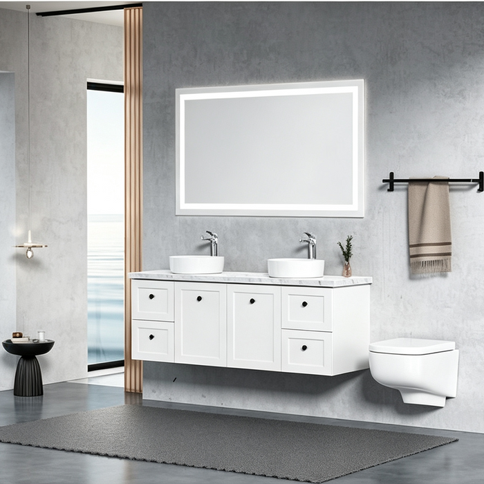 600-1500*460*540mm Roma Hampton White Wall Hung Vanity