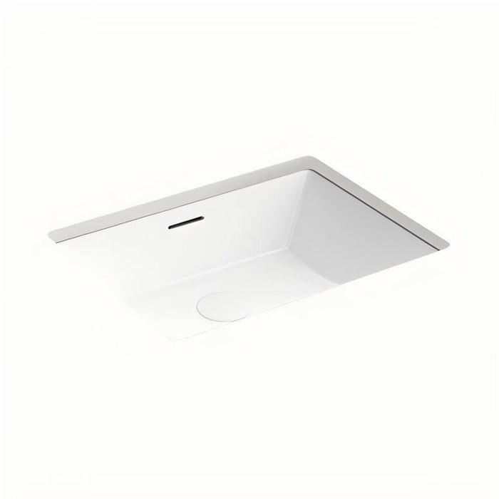 482*352*184mm Kohler Brazn Ceramic Rectangle With Overflow Under-Mount Basins
