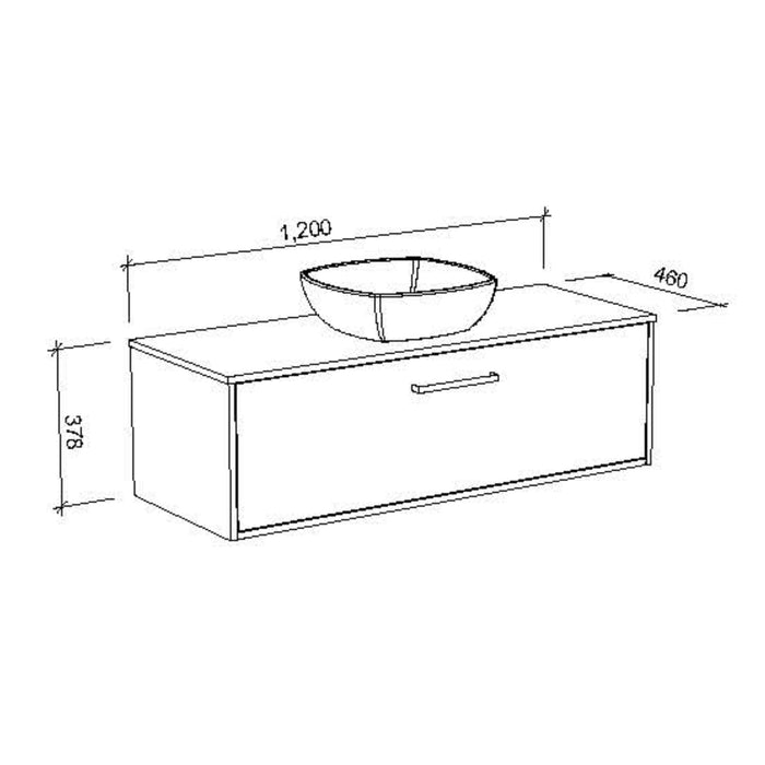 TIMBERLINE DELAWARE CUSTOM WALL HUNG VANITY (ALL SIZING)