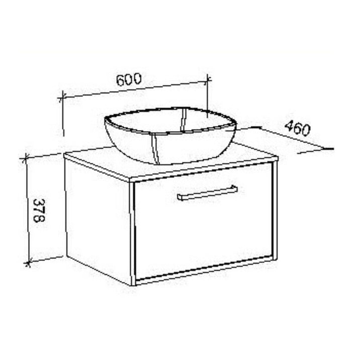 TIMBERLINE DELAWARE CUSTOM WALL HUNG VANITY (ALL SIZING)