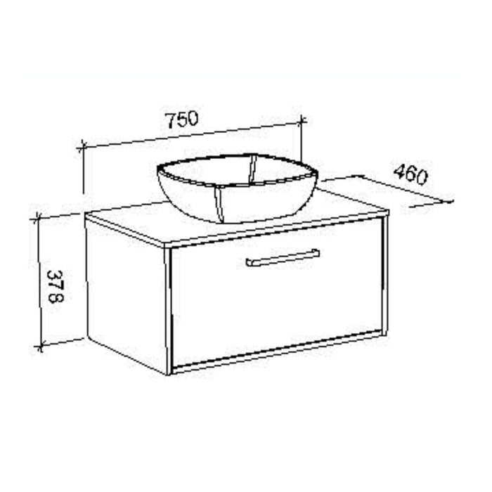 TIMBERLINE DELAWARE CUSTOM WALL HUNG VANITY (ALL SIZING)