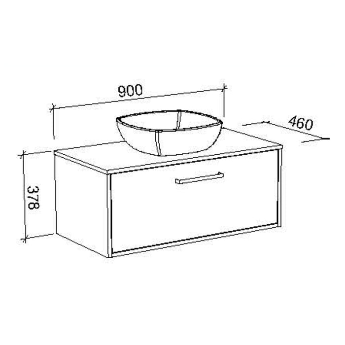 TIMBERLINE DELAWARE CUSTOM WALL HUNG VANITY (ALL SIZING)