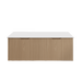 600-1800*450*400mm ABS Vienna American Oak MR Melamined Board Panel With PVC Coating Fluted Wall Hung Vanity - HD reno