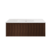 600-1500*450*400mm ABS Vienna Brown Oak MR Melamined Board Panel With PVC Coating Fluted Wall Hung Vanity - HD reno