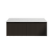 600-1800*450*400mm Vienna Matt Black MR Melamined Board Panel With PVC Coating Fluted Wall Hung Vanity - HD reno
