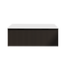 600-1800*450*400mm Vienna Matt Black MR Melamined Board Panel With PVC Coating Fluted Wall Hung Vanity - HD reno