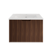 600-1500*450*400mm ABS Vienna Brown Oak MR Melamined Board Panel With PVC Coating Fluted Wall Hung Vanity - HD reno