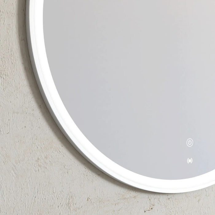 800mm Otti Bondi Metal Frame Round Tuffi LED Mirror